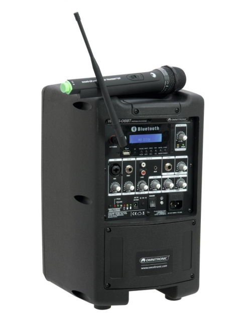 OMNITRONIC WAMS-08BT akumulatorowa kolumna z mikrofonem OMNITRONIC WAMS-08BT akumulatorowa kolumna z mikrofonem